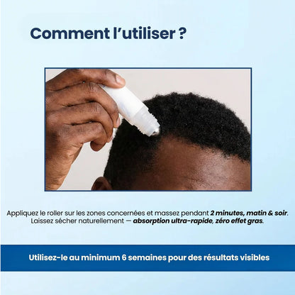 SERUM ROLL-ON ANTI-CHUTE POUR REPOUSSE ET MASSAGE DES CHEVEUX
