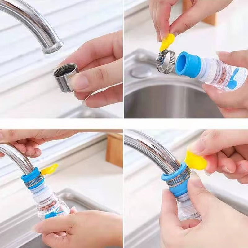 ROBINET ROTATIF A 360° AVEC FILTRE ECONOMISEUR D'EAU
